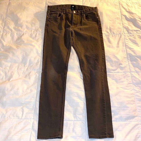 SLIM FIT BROWNISH JEANS - Picture 1 of 5
